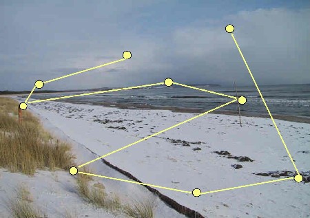 The Baltic Sea with fixations