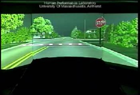 Intersection with hidden sidewalk