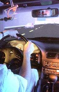 Driver in simulator
